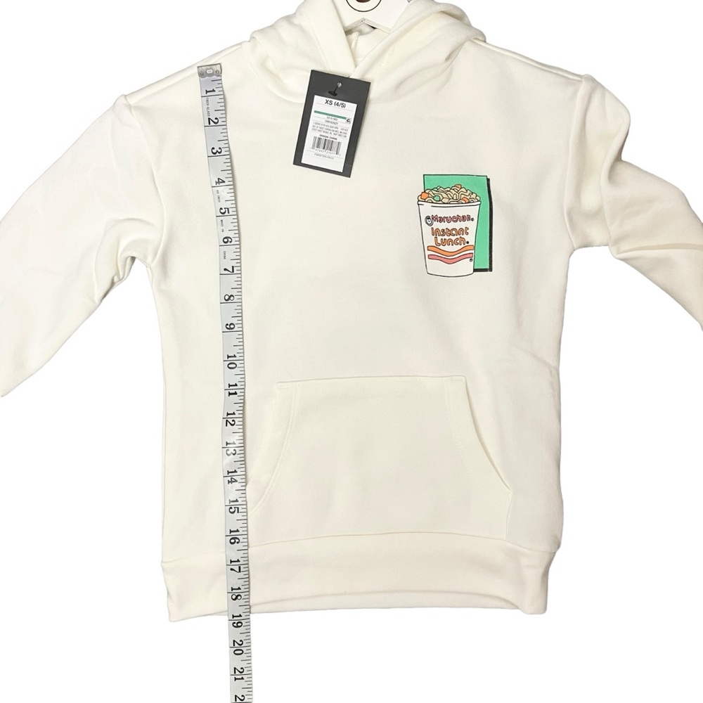 Art Class NWT XS(4/5) Boy' Maruchan Ramen Noodle Graphic Hoodie cream - Picture 12 of 16